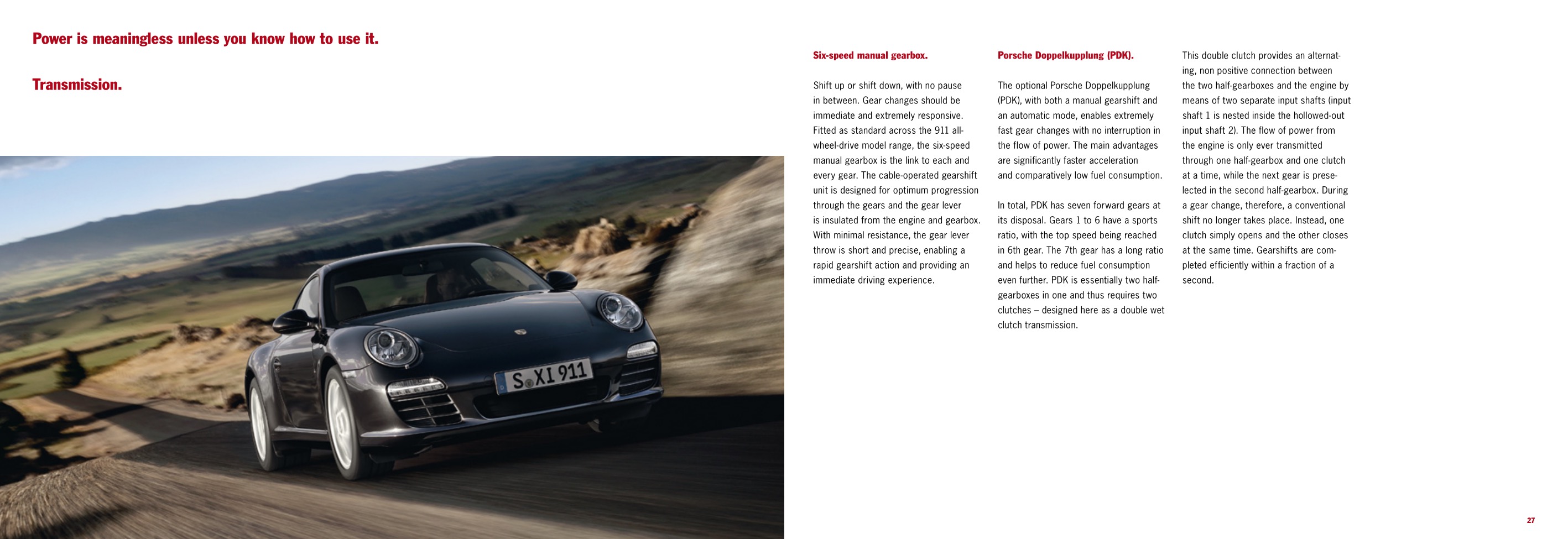 2012 Porsche 911 997 Brochure Page 40